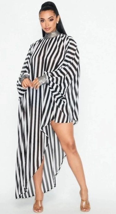 Zebra Striped Blouse